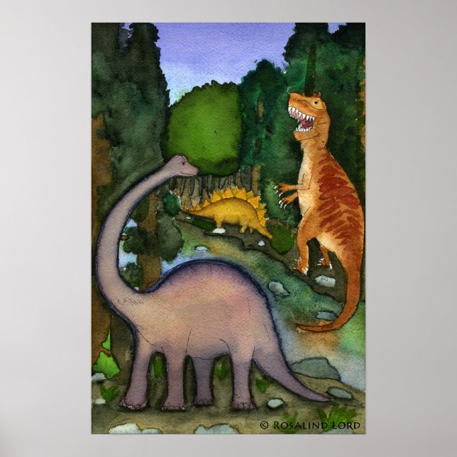 Dinosaurier Poster (Framsidan)