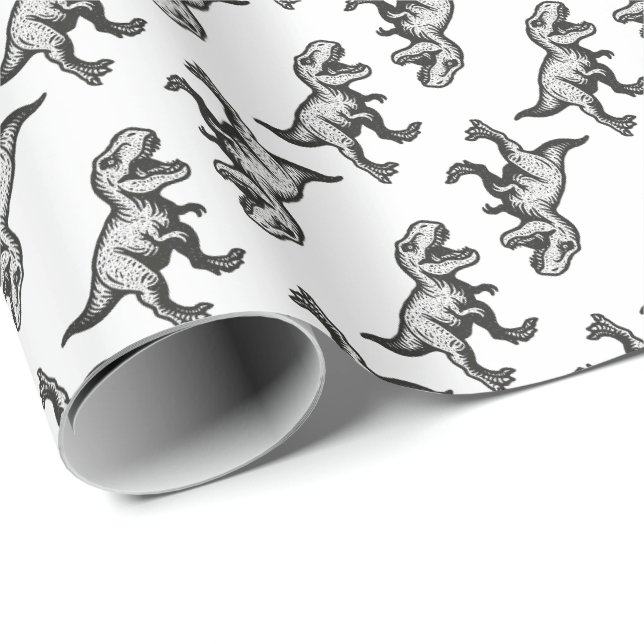 Dinosaurier Presentpapper (Rullad Hörn)