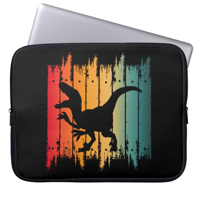 DINOSAURIER SOLNEDGÅNG 2 LAPTOP FODRAL (Framsidan)
