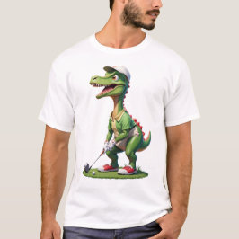 dinosaurier som spelar golf dinosaur golfskjorta t shirt