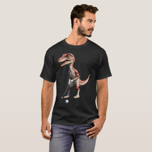 dinosaurier som spelar golf dinosaur golfskjorta t shirt