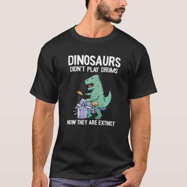 Dinosaurier spelade inte ryssar nu när de är Utdöd T Shirt (Framsida)