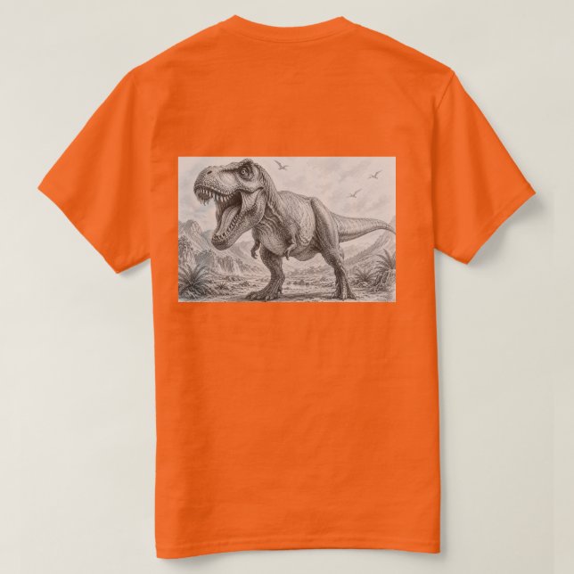 DinosaurierTdising  T Shirt (Design baksida)