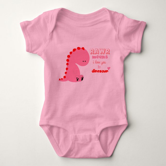 dinosaurieskjorta för baby t-shirt (Framsida)