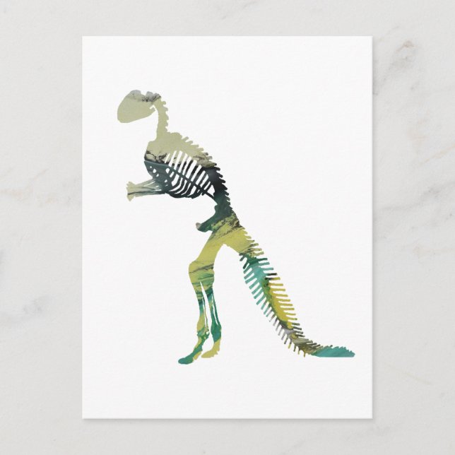 dinosauriskelettet vykort (Framsida)