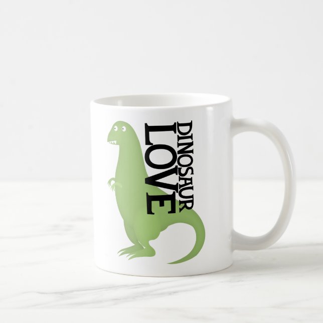 dinosaurkärlek kaffemugg (Höger)