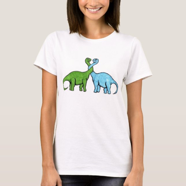 Dinosaurkärlek T-shirt (Framsida)