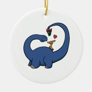 DinosaurMistletoe Julgransprydnad Keramik