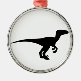 Dinosaurrovfågel, Dino design Julgransprydnad Metall