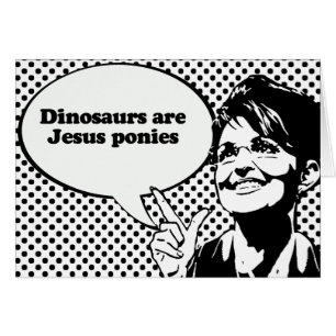 Dinosaurs är Jesus ponnyer Hälsningskort