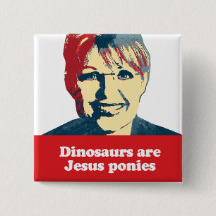 Dinosaurs är Jesus ponnyer Knapp