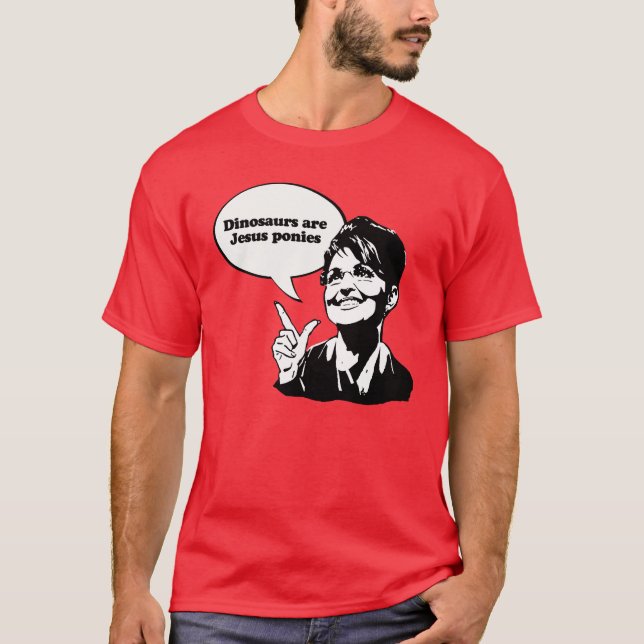 Dinosaurs är Jesus ponnyer Tee (Framsida)