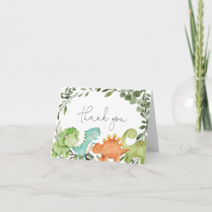 Dinosaurs Baby Shower - tackkort