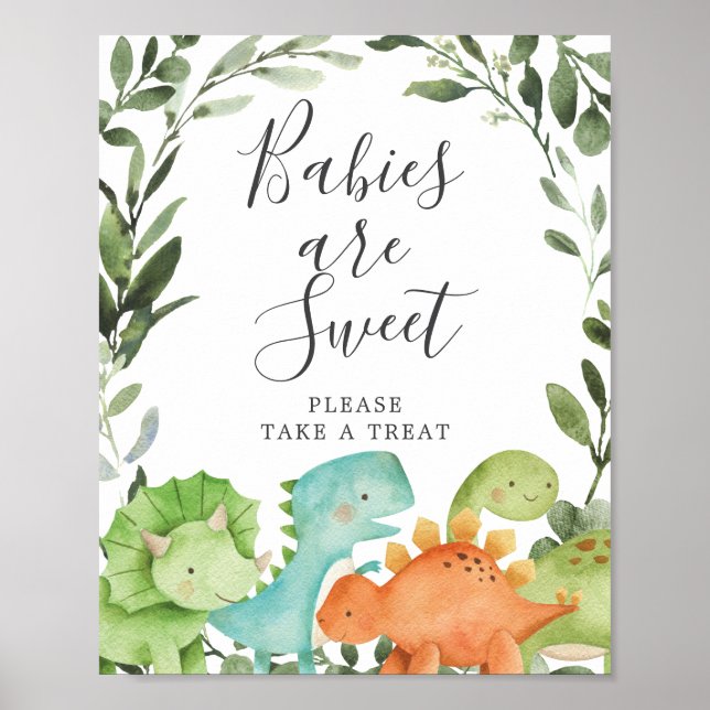 Dinosaurs babyskor Spädbarn är ett svalt tecken Poster (Framsidan)