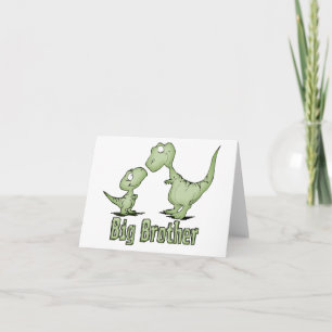 Dinosaurs Big Brother Blank Card Kort