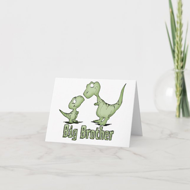 Dinosaurs Big Brother Blank Card Kort (Framsida)