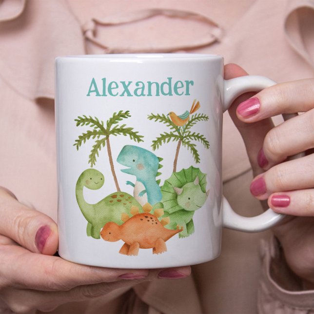 Dinosaurs Birthday Coffee Mugg (Skapare uppladdad)