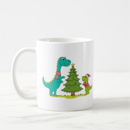 Dinosaurs Christmas Celebrating Kaffemugg