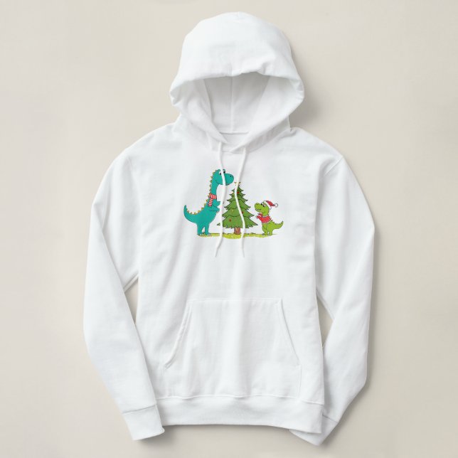Dinosaurs Christmas Celebrating T Shirt (Design framsida)