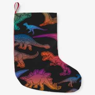 Dinosaurs emoji, förhistorisk djurbakgrund. liten julstrumpa