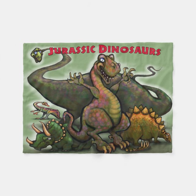 Dinosaurs Fleece Blanket (Framsidan (Horisontell))