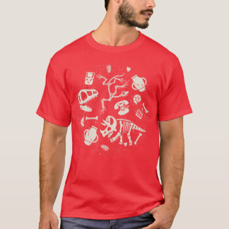 Dinosaurs Fossils Vintage Technology T Shirt