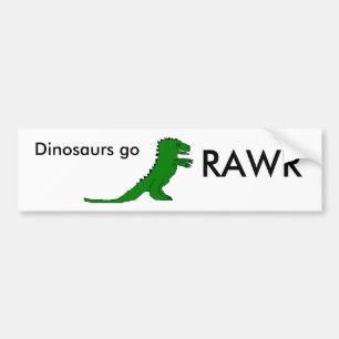 Dinosaurs går, RAWR Bildekal