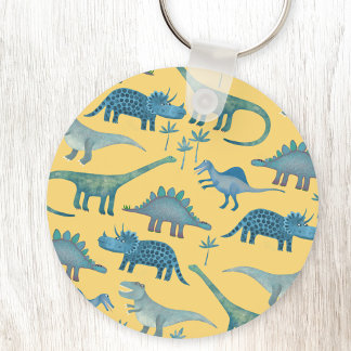 Dinosaurs Gult Nyckelring