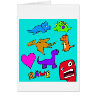 Dinosaurs! Hälsningskort
