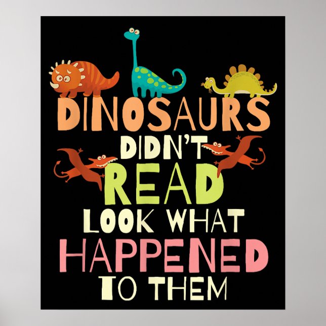 Dinosaurs har läst vad som hänt med läraren poster (Framsidan)