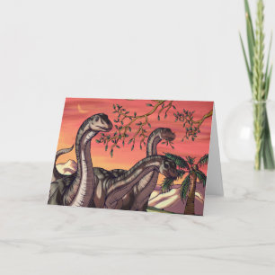 Dinosaurs i Dusk Kort