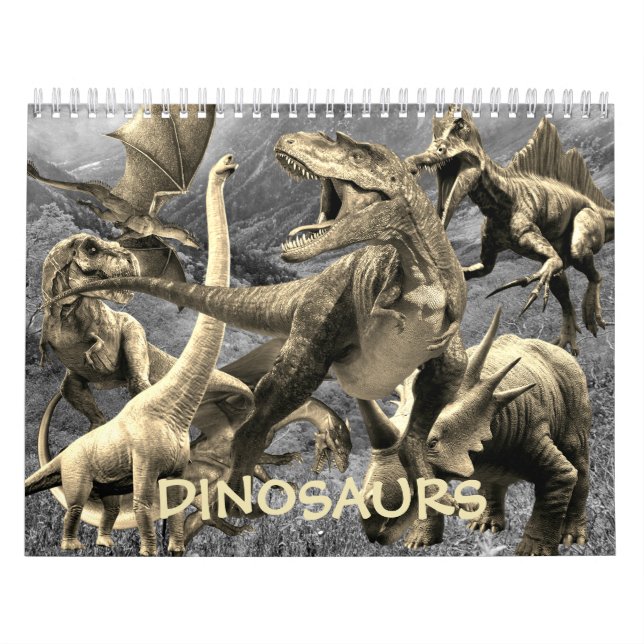 Dinosaurs Jurassic Park Vacker Wall Kalender (Omslag)