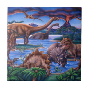 Dinosaurs Kakelplatta