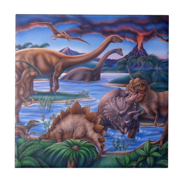 Dinosaurs Kakelplatta (Framsidan)