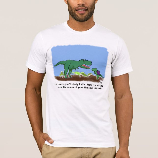 Dinosaurs känner latin tee (Framsida)
