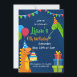 Dinosaurs Kids Personlig Birthday Inbjudningar<br><div class="desc">Gör ditt barns födelsedag till en häpnadsväckande framgång med vår dinosaurius Kids Personlig Birthday-inbjudan! Den här inbjudan är perfekt för alla unga dino-älskare med klara dinosauriillustrationer och närmare uppgifter om anpassade party. Det här högkvalitativa kortet är lätt att anpassa och imponera på dina gäster. Det är idealiskt för att skapa...</div>