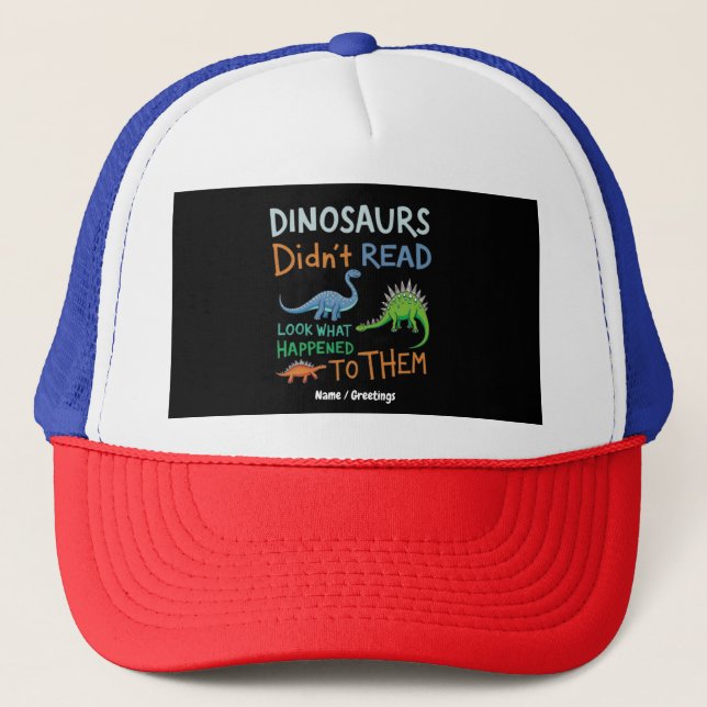 Dinosaurs läste inte Bokar och såg vad som hände Keps (Framsida)
