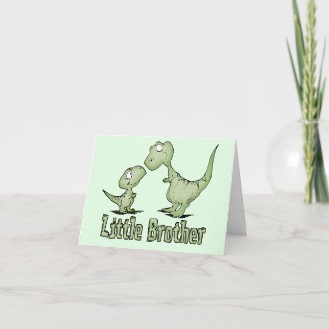 Dinosaurs Little Brother Blank Card Kort (Framsida)