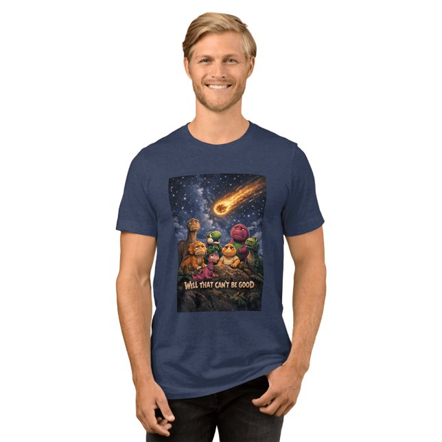 Dinosaurs Looking Up at Incoming Meteor T Shirt (Skapare uppladdad)
