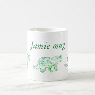 Dinosaurs Mandala teckning, Personlig mugg