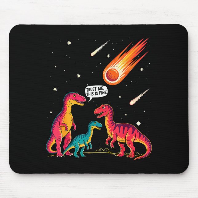 Dinosaurs Meteorite Sarcastic This Is Fine Funny  Musmatta (Framsidan)
