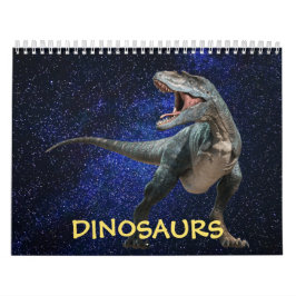Dinosaurs Mörk Shiny Himmel Vacker Wall Kalender