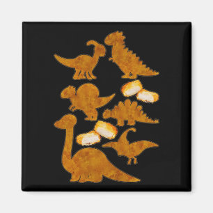 Dinosaurs nug Life Dino Funny Chicken Nuggets Magnet