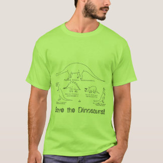 dinosaurs och cyklar tee shirt