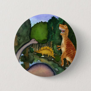 Dinosaurs på bäck knapp