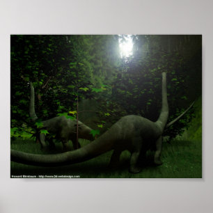 Dinosaurs på lunch poster