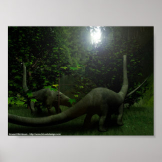 Dinosaurs på lunch poster