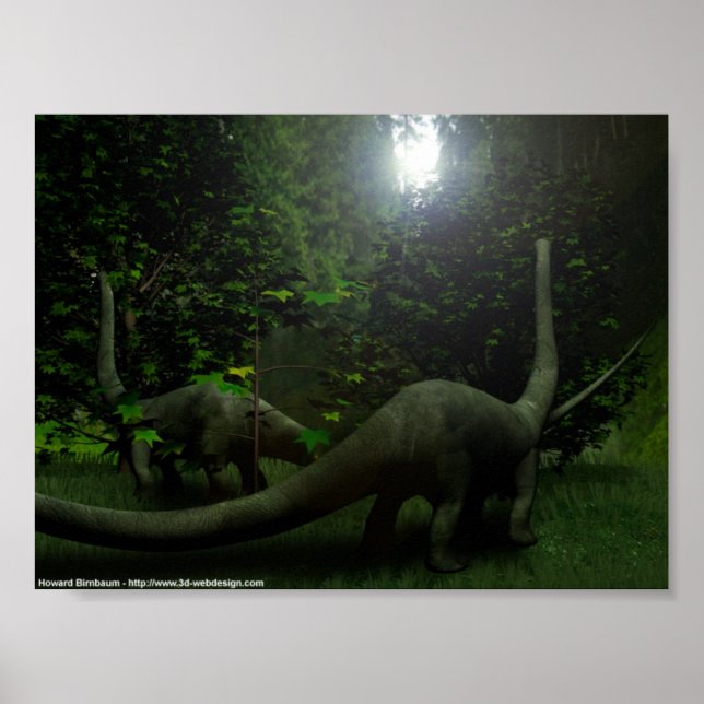 Dinosaurs på lunch poster (Framsidan)