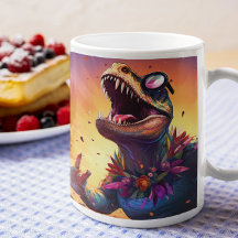 Dinosaurs Scary & Cute version 12 Mugg