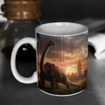 Dinosaurs Scary & Cute version 3 Mugg